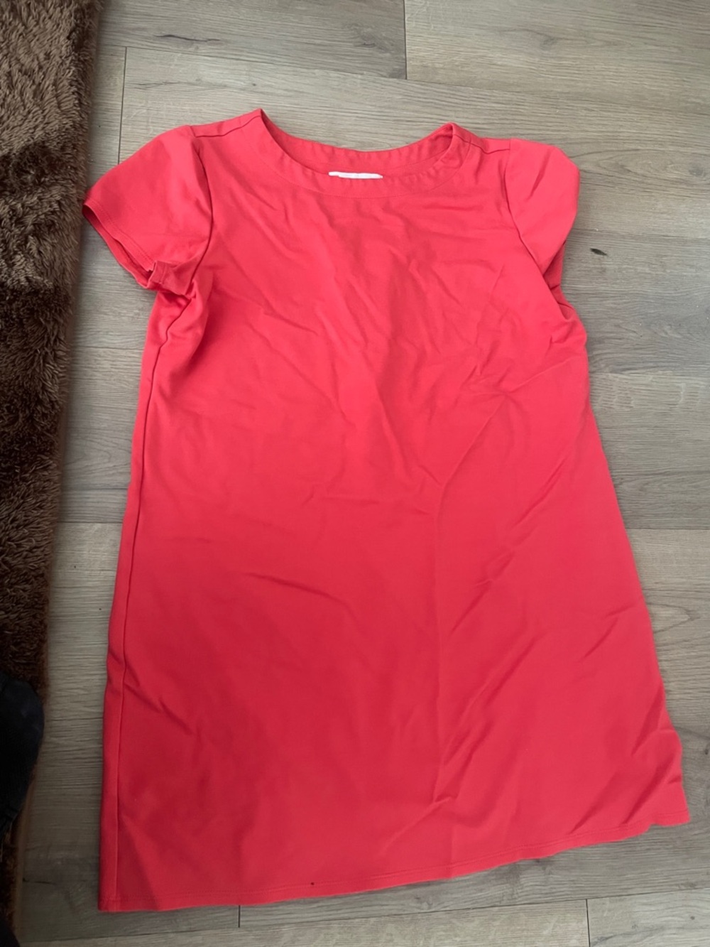 Jude Connally Coral Short Sleeve Shift Tunic Dress